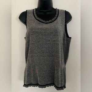 Emma James Black and Tan Tank Top